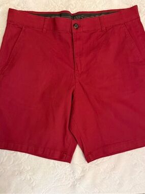 Chaps Red Flat Front Men's Shorts
